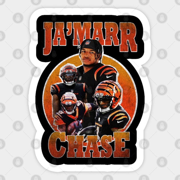 Jamarr Chase Tiger Players Sticker by GW ART Ilustration